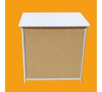 Portable Popup Counter Table Booth for Tradeshow, Folding Advertising Banner Stand with Storage Bag, Ideal for Reception and Supermarket Events