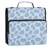 Portable Portfolio Office Binder Organizer Easy to Carry Binder Zipper for School and Office 3 Rings with Handle (prop4) School Supplies