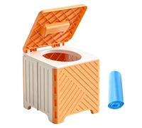Portable Potty | Foldable Leak-Proof Odorless 70kg Capacity | Adults Kids Travel Camp Potty | for Hiking RV Trips Boats Beaches Cars Trucks Hospital