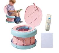Portable Potty for Children - Comfortable Training Aid with Non-Slip Base | Mobile Children's Pot - For On the Go Travel Camping Outdoor Park