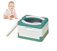 Portable Potty for Kids | Lightweight Splash-Proof Safe Travel Potty | Multifunctional Foldable Potty Square Travel Supplies for Hiking Outings Camping Fishing Lambo