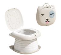 Portable Potty for Toddler, Practical & Foldable Travel Potty with Trash Bag & Storage Bag for Car, Camping, Outdoor, Indoor, Grey