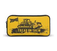 Portable Pouch Holder Box Tread On Them Killdozer Flag Pen Case Bag Big Capacity Supplies Box for Stationery Organizer, Gifts, Teens, 20X9X4Cm