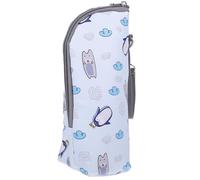 Portable Pouch Oxford Bag for Cloth Insulated with Bottle Milk Material, Climate-Controlled Carrier Blue Milk Bottle Storage Travel, Suitable for Students and Office Workers