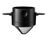 Portable Pour Over Coffee Maker 1-2 Cup, Stainless Steel Portable Coffee Filter, Reusable Mug Coffee Dripper Filter for Home Office Travel