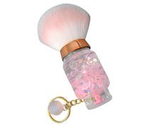 Portable Powder Makeup Brush for Women, Easy to Blend Pink | Fiber and Plastic Build, Comfortable Grip, Easy to Carry and Store, for Cheeks and Highlighting