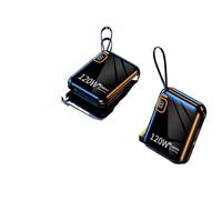 Portable Power Bank 50000mAh 120W Two-Way Fast Compatible With(Black 50000mAh)