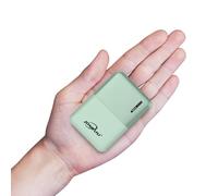 Portable Power Bank Chargers 10000mAh, High Capacity External Battery Packs 2.4 A 2 Ports with USB Type C Compatible for iPhone Samsung Android Mobile Phone Nintendo Switch and Tablets (Green)