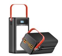 Portable Power Bank Station 99Wh Outdoor Generator LCD Display Backup Phone Battery Pack Portable PD Fast Charger for Laptop Cellphone Travel Camping Home Use with Full Flashlight