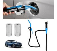 Portable Power Battery Gas Pump, Battery Operated Liquid Transfer Pump with Controlled Flow and Stop Nozzle, Easy To Use Hand Fuel Pump, 39.6" Extra Long Hose for Gasoline, Diesel, Kerosene