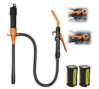 Portable Power Battery Pump,Boat Fuel Transfer Tool/Emergency Fuel Transfer Pump with Auto Start-Stop,Universal for Boats,Trucks,fish tank,Agricultural,liquid siphon pump(6 batteries-Cell AA Required)