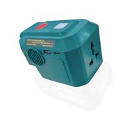 Portable Power Inverter 200W,Compatible with Makita 18V Battery,for DC 18V to 110V AC Output,Dual USB/Type C,200LM Light,for Camping Travel RVs Home Use(Inverter Only)