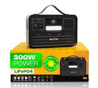 Portable Power Station 230Wh 300W 6-Port Outdoor Generator 1 AC UK PLUG Outlet PD 60W USB-C & A in & output, LiFePO4 Battery pack for Outdoors Picnic Fishing Travel Party Camping