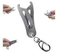 Portable Precise Thread Size Checker Keychain,Thread Size Verification Tool,Nut Bolt Thread Checker,Quick Hand Measuring Tool for Fast and Precise Measurement(Inch Metric)