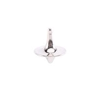 Portable Precision Metal Spinner Top, Zinc Alloy Perfect Balance Desktop Gyro, Mini Gyroscope Magic Prop Decor(silver)