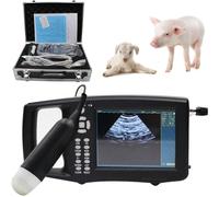 Portable Pregnancy Ultrasound Machine for Livestock, 5.6" LED Display with 3.5 MHz Rectal Probe for Pig Sheep Goat, At Home Veterinary Scanning Device