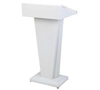 Portable Presentat Lectern Stand for Schools Churches Embassies - Multi-Functal Reading Desk & Podium (White) - Adjustable Height Sturdy Design Ideal for Events