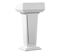 Portable Presentat Stand - Modern Black with STO Shelf for Schools, Events & Churches - Professal Wood Pulpit for Lectures & Public Speaking