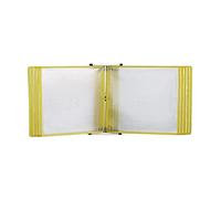 Portable Presentation Folder,10 Pocket Wall Reference Organizer with Easy Load Pockets 20 Sheet(Red)(Red,Red)(Yellow,Yellow)