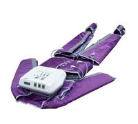 Portable Pressotherapy Machine,Lymphatic Drainage Air Compression Massager,Body Slimming Suit,Helps Ease Swelling,Timing Function,for Weight Loss,Leg Arm Waist Massage Purple