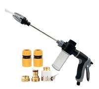 Portable Pressure Washer - Compact Spray Cleaner Tool, Adjustable Nozzle Non Slip Handle Strong Water Device, Multi Purpose Washer | Quick Cleaning Solution Vehicle Window Glass Garden Lawn