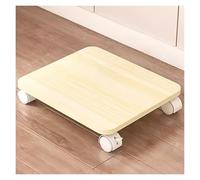 Portable Printer Stand with Lockable Wheels Under Desk Printer Cart Home Office Printer Holder Compact and Sturdy Design (Yellow C40 * 35)