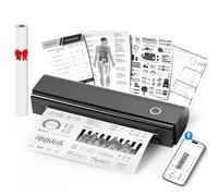 Portable Printers Wireless for Travel, N80 Wireless Thermal Printer Bluetooth Inkless Printer Support 8.5" X 11" US Letter & A4, Compatible with iOS, Android, Laptop