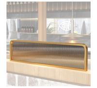 Portable Privacy Divider Panel for Desks Freestanding Reception & Restaurant Partitions Gold 1.2m x 30cm Ideal for Office & Hospitality Spaces