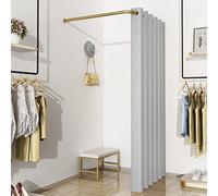 Portable Privacy Dressing Room Temporary Fitting Room with Silver Lining 100cm Changing Space for Clothing Stores & Malls - Ideal for On-the-Go Shoppers
