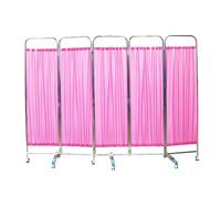 Portable Privacy Screen for Hospital Rooms, Stainless Steel Partition Wall Panels, Mobile Divider with Quiet Casters for Offices & Salons - Enhance Space & Privacy