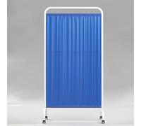 Portable Privacy Screen, Room Divider, Medical Privacy Screen With Wheels, Folding & Rolling Room Divider For Health Room Cubicle Clinic Salon, Bed Partition With Rounded (Size:4panel,Color:Navy Blue)