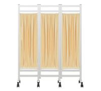 Portable Privacy Screen with Wheels and Brakes for Hospital and Temporary Space Separation