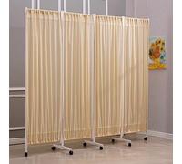 Portable Privacy Screens with Wheels, Lockable Casters for Mobility, Folding Room Divider for Indoor Space Separation