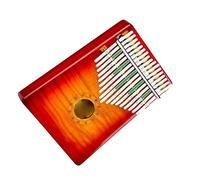 Portable Professional Finger Piano 17-key Veneer Kalimba Maple Thumb Piano With Tuning Hammer Thumb Piano (Color : 02)
