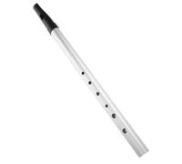 Portable Professional Recorder Flute Beginner Six Hole Key Of C Flute Portable Wind Instrument For Adults Practice Musical Recorder(Silver)