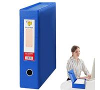 Portable Project Case Box Files A4 Waterproof Pack Storage Boxes Ticket File with Integrated Lid Design Paper