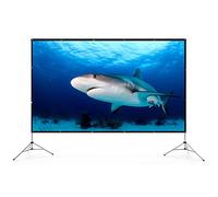 Portable Projector Screen - 150 Inch Foldable Projection Screen, Portable Projector Screen for Indoor Outdoor | Lightweight and Free 4k HD Cinema Screen for Cinema e