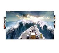 Portable Projector Screen 16:9 Frameless Video Projection Screen Foldable Wall Mounted for Home Office 60/70/80/100/120inch(60 inch)