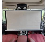 Portable Projector Screen 40 Inch Manual Pull-Down Mini Retractable Movie Screen for Car, SUV, RV - 16:9 Aspect Ratio for Easy Use Anywhere