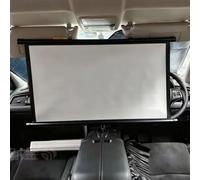 Portable Projector Screen 40 Inch Manual Pull-Down Mini Retractable Movie Screen for Car, SUV, RV - 16:9 Aspect Ratio for Easy Use Anywhere