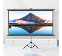 Portable Projector Screen 60" with Stand Mobile Movie Screen for Camping Backyard Home Theater Wall/Ceiling Mounted Perfect for Parties and Outdoor Movies (4:3 Aspect Ratio)