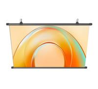 Portable Projector Screen, Double-Sided Anti-Light Manual Pull Down, 16:9 Aspect Ratio, Easy Installation, 60/72in for Home Theater and Movies