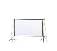 portable projector screen Polyester double bracket portable foldable splicing wall-mounted projection screen 16:9 outdoor camping projection screen screen(2.4M Bracket 84inch)