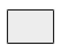 Portable projector Screen, White 100 Inch Projection Screen With 8 Adhesive And 8 Hooks