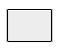 Portable projector Screen, White Portable Non-Crease Projection Screen With Adhesive And Hooks Multiple Sizes(100 inch)