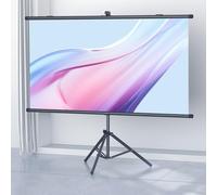 Portable Projector Screen with Stand 60" Retractable Projection Screen for Home Theater Wall/Ceiling Mount Ideal for Movies and Office Presentations (4:3 Aspect Ratio)