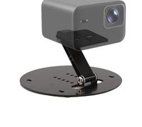 Portable Projector Stand, 180 Degree Adjustable Desktop Projector Stand with Foot, Solid Computer Accessory for Travel Camping Outdoor Cinema and Conference Room