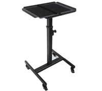 Portable Projector Stand with Universal Wheels, Height Adjustable 80-120cm, Extra Large Metal Tray 50x40cm, Suitable for Laptop and Projector