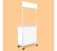 Portable Promotion Counter, Pop Up Reception Event Desk, Trade Show Display Table, Speech Stand, Tasting Booth Advertising Stand