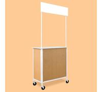 Portable Promotion Counter, Pop Up Reception Event Desk, Trade Show Display Table, Speech Stand, Tasting Booth Advertising Stand